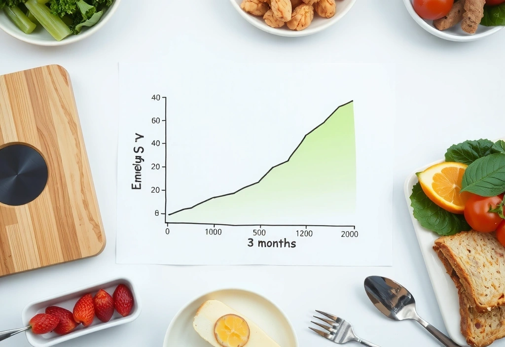 Handgezeichnetes Erfolgsdiagramm